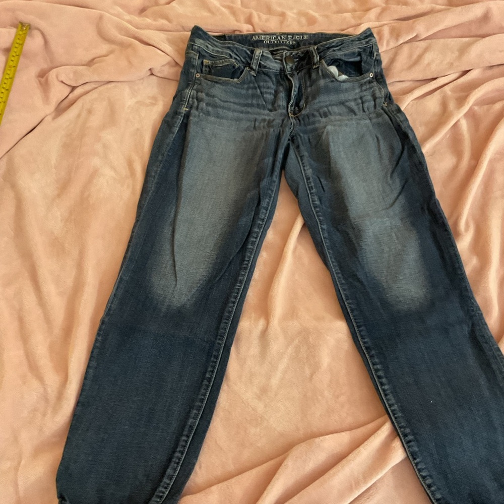 American Eagle Outfitters Women's Dark Wash Straight Leg Jeans